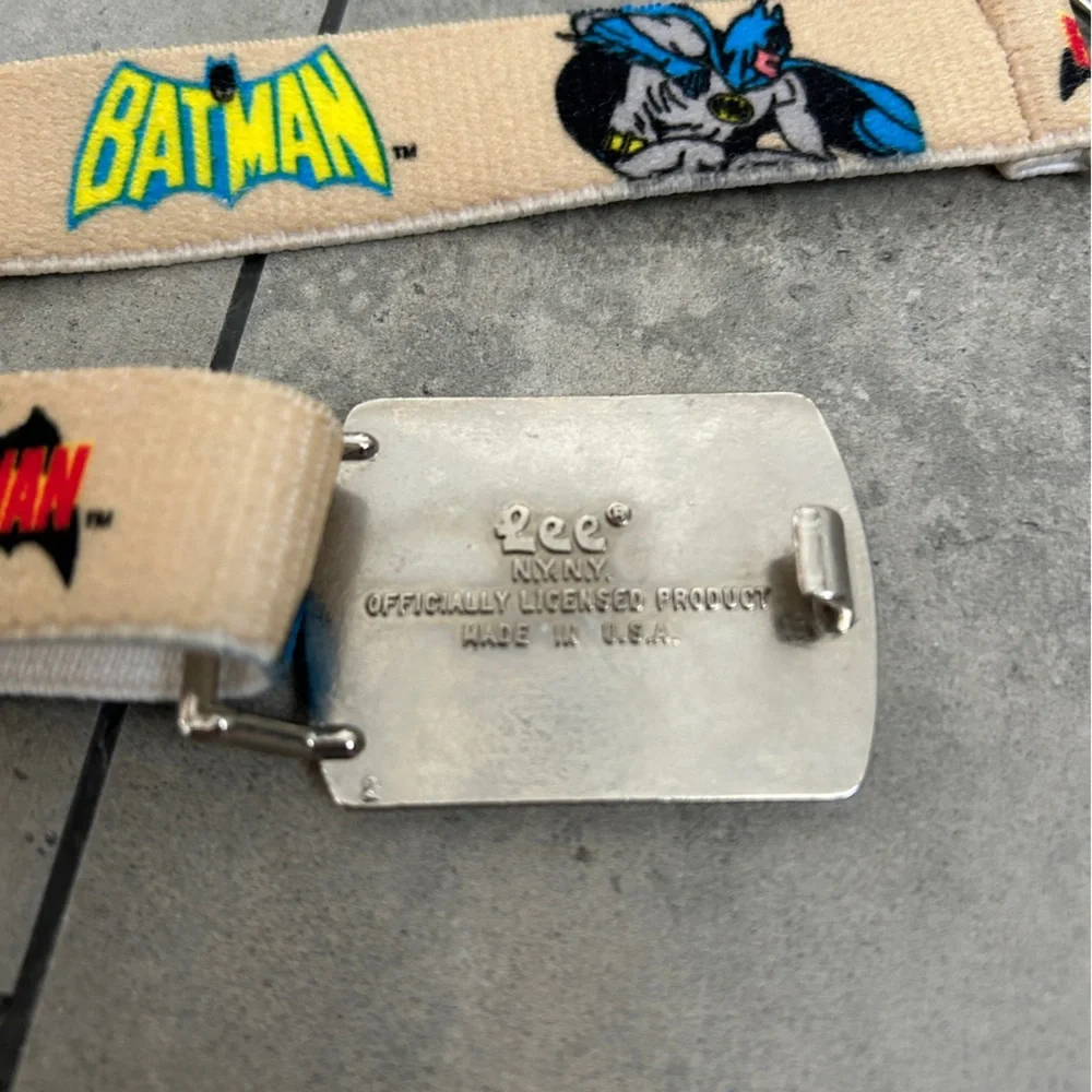 Vintage LEE boys batman joker elastic belt 1982 DC